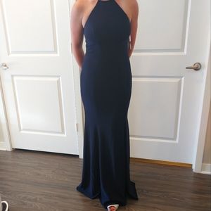 XSCAPE formal long blue dress